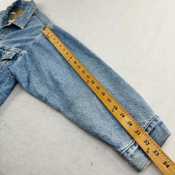 VTG 80s Levi's Mens L Type III Trucker Jacket Aztec Blanket Lined USA Made 70417 - Picture 14 of 14